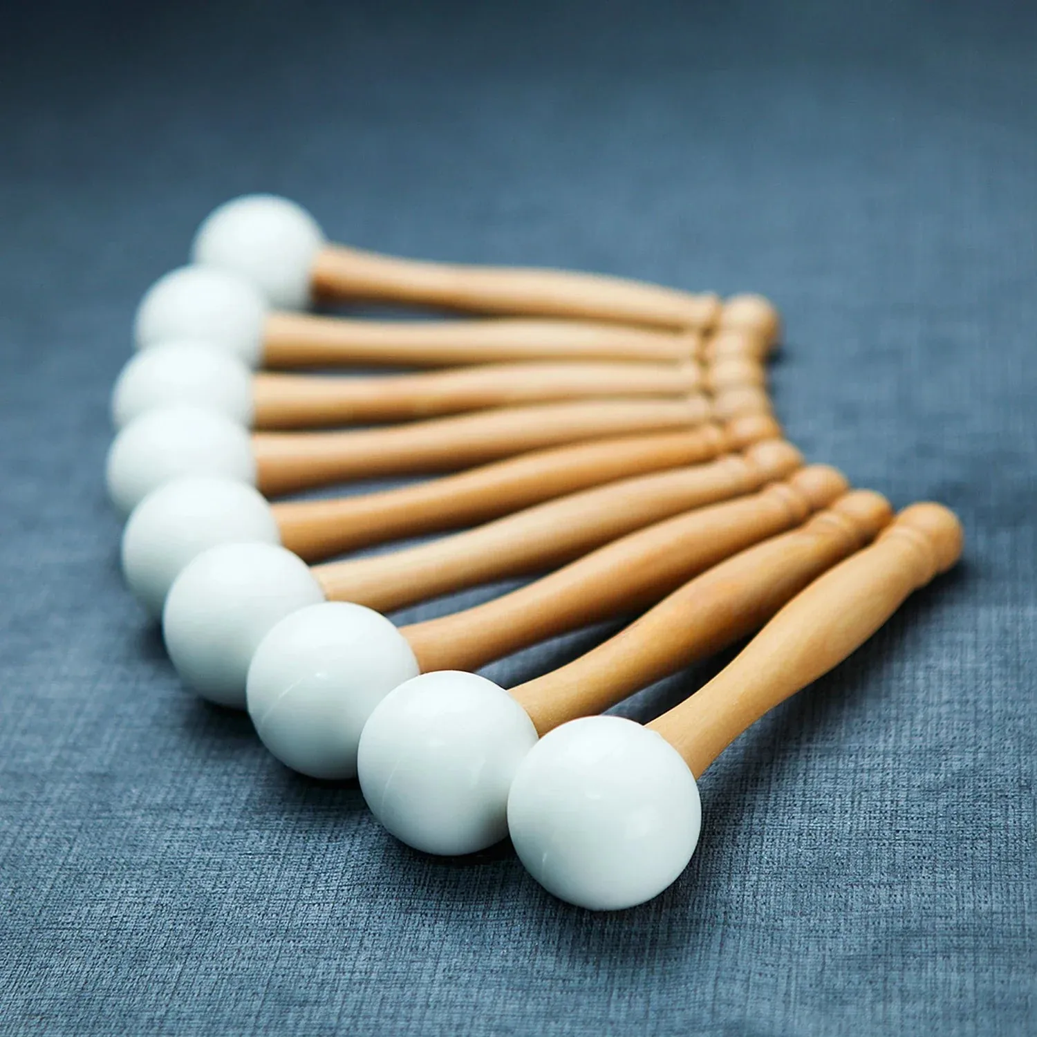 Accessory 1 Pc Suede Mallets or Rubber Mallet Stick for Frosted Quartz Crystal Singing Bowl