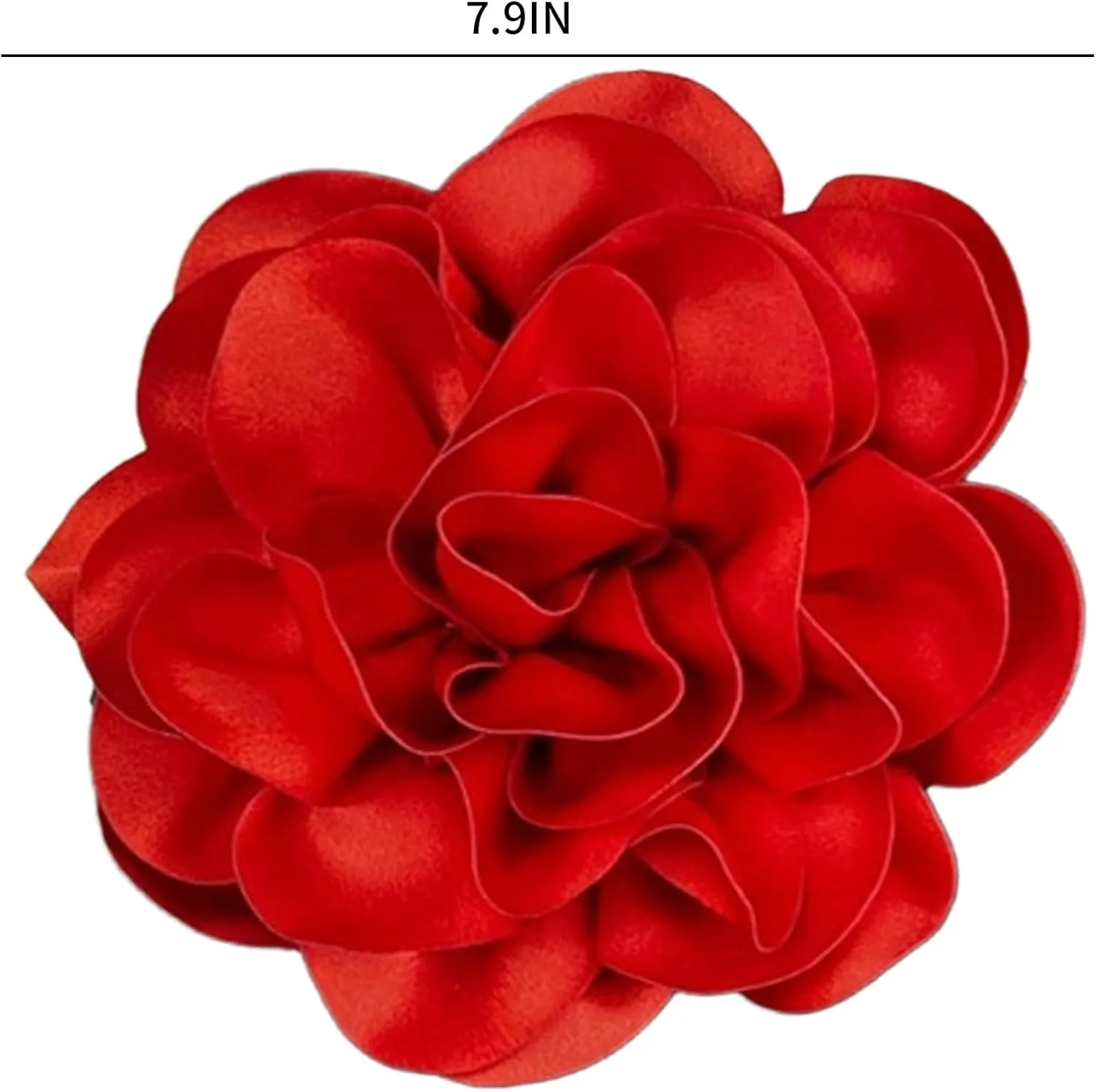 Flower Pins for Clothes Large Rose Flower Brooches Lapel Pins Dainty Fabric Flower Pins Delicate Elegant Handmade Flower Brooches for Wedding Party Dance Banquet Dress Suit Ceremony Clothes Accessories Jewelry