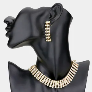 iLLASPARKZ Crystal rhinestone choker evening necklace