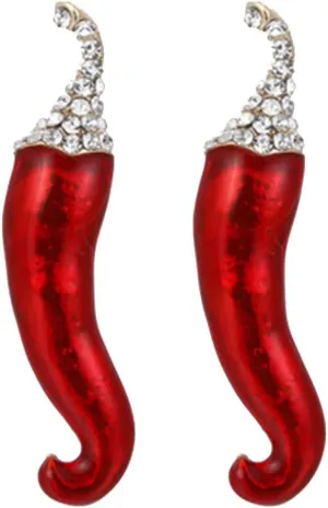 LIFKOME 2pcs Chili Pepper Brooch Pin Unique Vegetable Lapel Pins for Festivals Office and Parties Durable Enamel Finish with Secure Pin Mechanism Great Present Idea