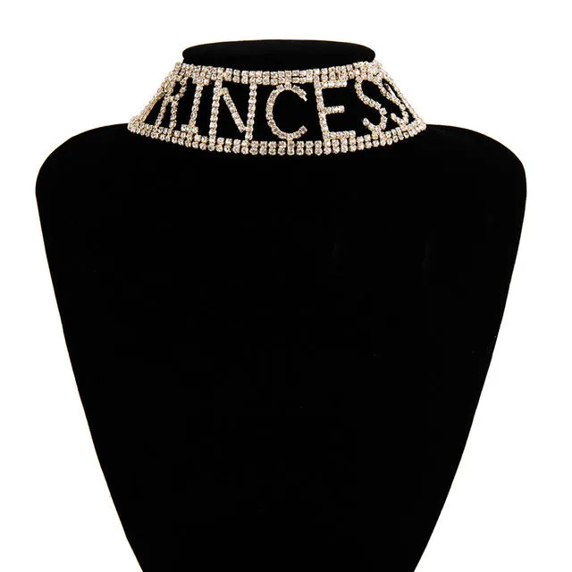 Liliana Fashion Rhinestone Choker Necklace