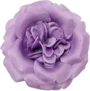 M&S Schmalberg Blooming Rose Fabric Flower Clip/Brooch - Handcrafted American Made 4-inch Rose Floral Accessory Decoration for Weddings, Events, Everyday  For Dress, Blouse, Lapel, Costumes and Dress Up