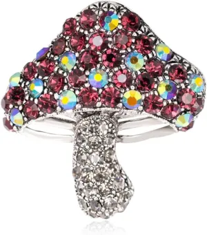 Mushroom Brooch Pins for Women, Red Mushroom Brooch Pin, Cute Mushroom Food Brooch Lapel Pin, Bohemian Colorful Mushroom Brooches Pins for Women Hat Bag Suit Dress Accessories Jewelry