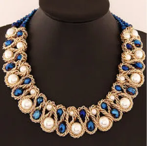 NANBO SPSPX5702 gold metal tassel Chokers necklaces women