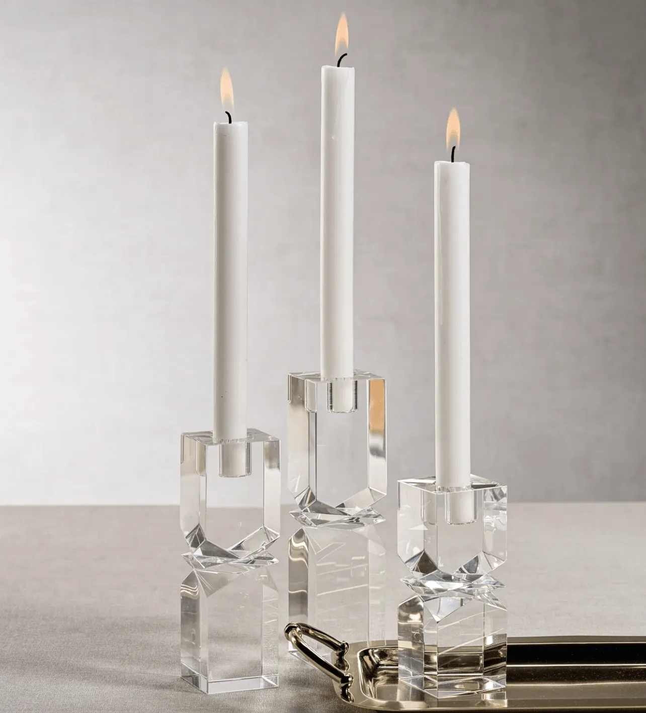 Vienna Artistry Crystal Candle Holder - Short