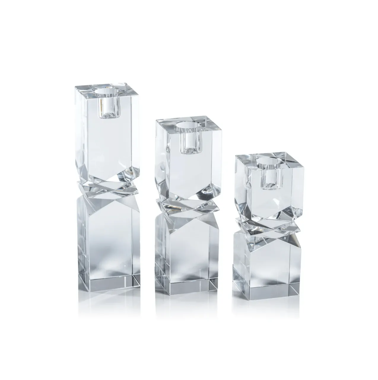 Vienna Artistry Crystal Candle Holder - Short